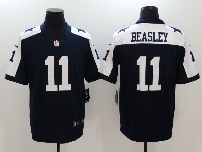 Men's Dallas Cowboys Cole Beasley #11 Navy Jersey